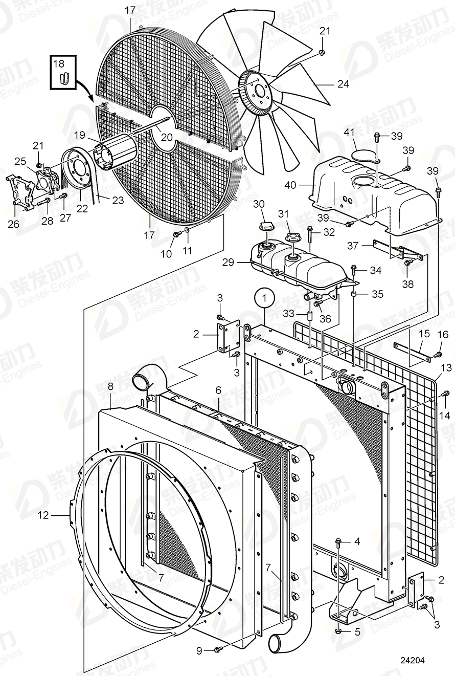 volvo penta Fan hub 3595252 Drawing volvo penta Fan hub 3595252 Drawing
